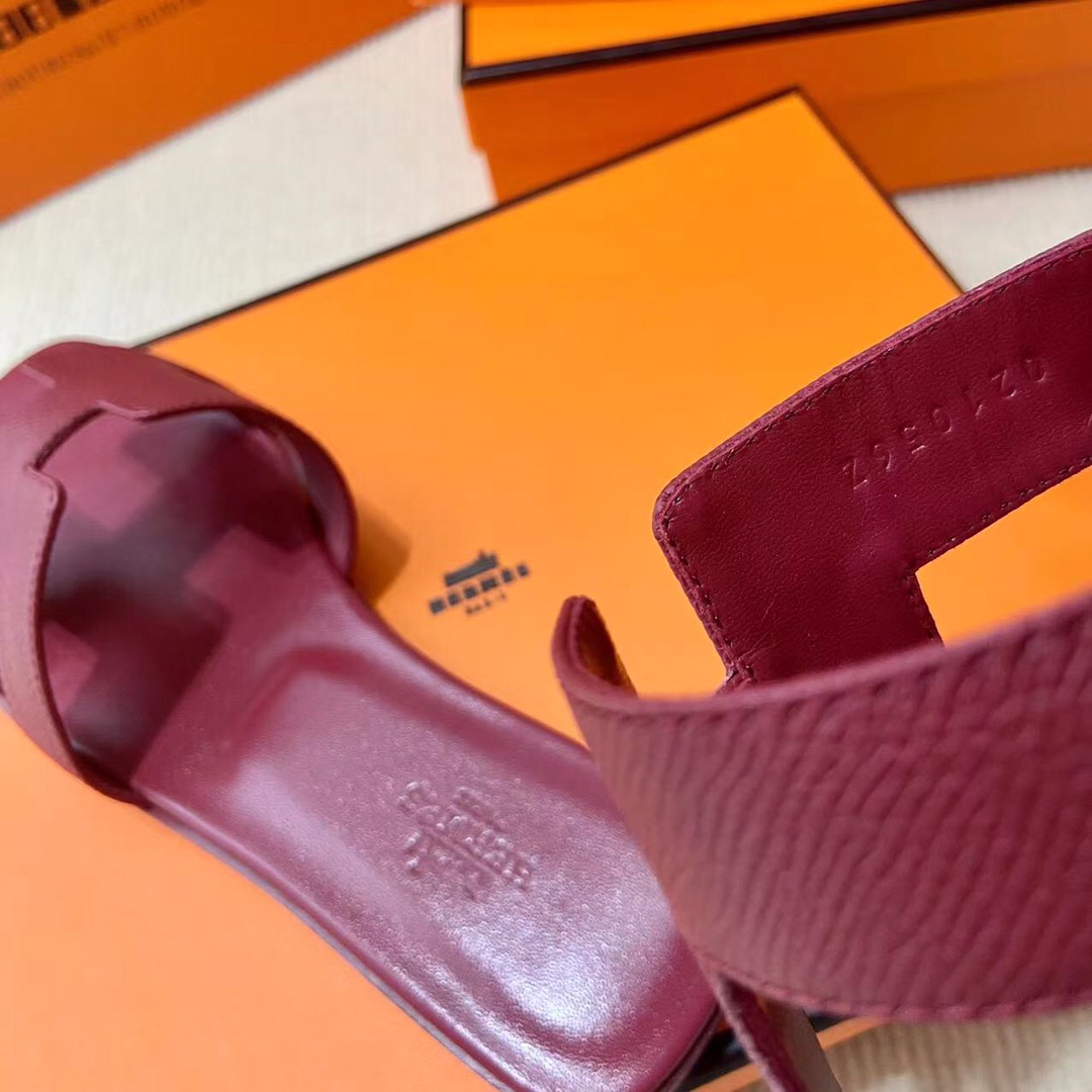 에르메스 올수공 오란 슬리퍼 샌들 앱송 35